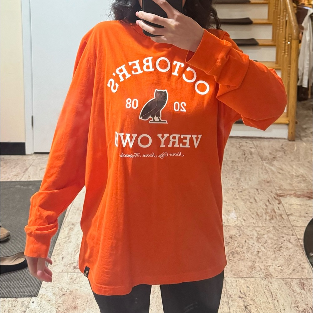 Drake OVO Orange Long sleeve, size large, excellent condition